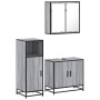 Set de muebles de baño 3 pzas madera contrachapada gris sonoma von , Badezimmermöbel - Ref: Foro24-3300948, Preis: 216,57 €, ...