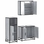 Set de muebles de baño 3 pzas madera contrachapada gris sonoma von , Badezimmermöbel - Ref: Foro24-3300948, Preis: 216,57 €, ...