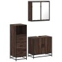 Set de muebles baño 3 pzas madera contrachapada roble marrón von , Badezimmermöbel - Ref: Foro24-3301009, Preis: 213,07 €, Ra...