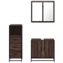 Set de muebles baño 3 pzas madera contrachapada roble marrón von , Badezimmermöbel - Ref: Foro24-3301009, Preis: 213,07 €, Ra...