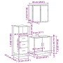 Set de muebles baño 3 pzas madera contrachapada roble marrón von , Badezimmermöbel - Ref: Foro24-3301009, Preis: 213,07 €, Ra...