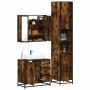 Set de muebles baño 3 pzas madera contrachapada roble ahumado von , Badezimmermöbel - Ref: Foro24-3301077, Preis: 309,01 €, R...