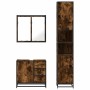 Set de muebles baño 3 pzas madera contrachapada roble ahumado von , Badezimmermöbel - Ref: Foro24-3301077, Preis: 309,01 €, R...