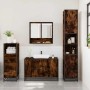 Set de muebles baño 3 pzas madera contrachapada roble ahumado de , Muebles de baño - Ref: Foro24-3301042, Precio: 245,45 €, D...