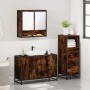 Set de muebles baño 3 pzas madera contrachapada roble ahumado de , Muebles de baño - Ref: Foro24-3301042, Precio: 245,45 €, D...