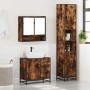 Set de muebles baño 3 pzas madera contrachapada roble ahumado de , Muebles de baño - Ref: Foro24-3301107, Precio: 310,70 €, D...