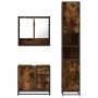 Set de muebles baño 3 pzas madera contrachapada roble ahumado de , Muebles de baño - Ref: Foro24-3301107, Precio: 310,70 €, D...