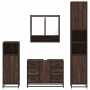 Set de muebles baño 4 pzas madera contrachapada roble marrón von , Badezimmermöbel - Ref: Foro24-3301234, Preis: 439,24 €, Ra...