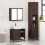 Set de muebles baño 3 pzas madera contrachapada roble marrón by , Bathroom furniture - Ref: Foro24-3301089, Price: 266,22 €, ...