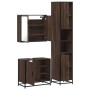 Set de muebles baño 3 pzas madera contrachapada roble marrón by , Bathroom furniture - Ref: Foro24-3301089, Price: 266,22 €, ...