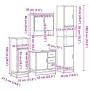 Set de muebles baño 4 pzas madera contrachapada roble marrón von , Badezimmermöbel - Ref: Foro24-3301229, Preis: 416,16 €, Ra...