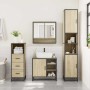 Set de muebles de baño 3 pzas madera contrachapada roble Sonoma von , Badezimmermöbel - Ref: Foro24-3301056, Preis: 221,10 €,...
