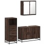 Set de muebles baño 3 pzas madera contrachapada roble marrón von , Badezimmermöbel - Ref: Foro24-3301014, Preis: 236,52 €, Ra...
