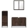 Set de muebles baño 3 pzas madera contrachapada roble marrón von , Badezimmermöbel - Ref: Foro24-3301014, Preis: 236,52 €, Ra...