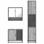 Set de muebles de baño 3 pzas madera contrachapada gris sonoma de , Muebles de baño - Ref: Foro24-3301118, Precio: 304,53 €, ...