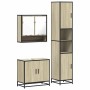 Set de muebles de baño 3 pzas madera contrachapada roble Sonoma von , Badezimmermöbel - Ref: Foro24-3301096, Preis: 281,78 €,...