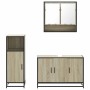 Set de muebles de baño 3 pzas madera contrachapada roble Sonoma von , Badezimmermöbel - Ref: Foro24-3300981, Preis: 215,00 €,...