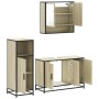 Set de muebles de baño 3 pzas madera contrachapada roble Sonoma von , Badezimmermöbel - Ref: Foro24-3300981, Preis: 215,00 €,...