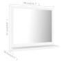 Badezimmerspiegel aus weißem Sperrholz, 40 x 10,5 x 37 cm von vidaXL, Badezimmerwaschtische - Ref: Foro24-804553, Preis: 27,9...