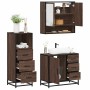 Set de muebles baño 3 pzas madera contrachapada roble marrón von , Badezimmermöbel - Ref: Foro24-3301049, Preis: 255,29 €, Ra...