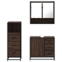 Set de muebles baño 3 pzas madera contrachapada roble marrón von , Badezimmermöbel - Ref: Foro24-3301049, Preis: 255,29 €, Ra...
