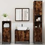Set de muebles baño 4 pzas madera contrachapada roble ahumado by , Bathroom furniture - Ref: Foro24-3301187, Price: 335,69 €,...