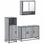 Set de muebles de baño 3 pzas madera contrachapada gris sonoma de , Muebles de baño - Ref: Foro24-3300983, Precio: 237,63 €, ...