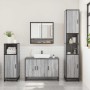 Set de muebles de baño 3 pzas madera contrachapada gris sonoma de , Muebles de baño - Ref: Foro24-3300983, Precio: 237,63 €, ...