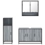 Set de muebles de baño 3 pzas madera contrachapada gris sonoma de , Muebles de baño - Ref: Foro24-3300983, Precio: 237,63 €, ...
