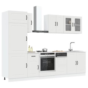 Mueble de cocina Kalmar blanco 8 piezas madera contrachapada de , Armarios de cocina - Ref: Foro24-3314791, Precio: 621,81 €,...