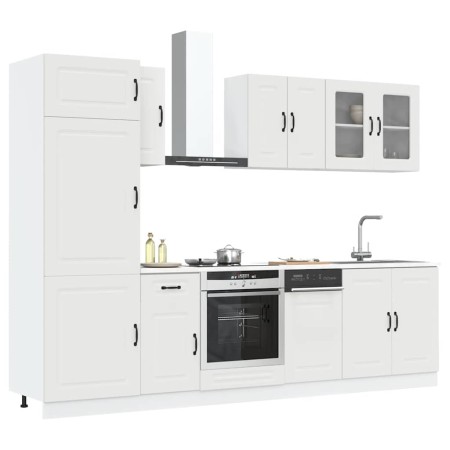 Mueble de cocina Kalmar blanco 8 piezas madera contrachapada von , Küchenschränke - Ref: Foro24-3314791, Preis: 633,08 €, Rab...