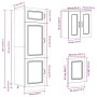 Mueble de cocina Kalmar blanco 8 piezas madera contrachapada von , Küchenschränke - Ref: Foro24-3314791, Preis: 633,08 €, Rab...