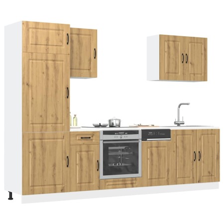 Mueble de cocina Kalmar 7 piezas artesanal roble de , Armarios de cocina - Ref: Foro24-3314770, Precio: 630,14 €, Descuento: %