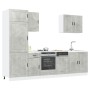 Mueble cocina Kalmar gris hormigón 7 pzas madera contrachapada von , Küchenschränke - Ref: Foro24-3314785, Preis: 566,61 €, R...