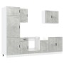 Mueble cocina Kalmar gris hormigón 7 pzas madera contrachapada von , Küchenschränke - Ref: Foro24-3314785, Preis: 566,61 €, R...