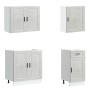 Mueble cocina Kalmar gris hormigón 7 pzas madera contrachapada von , Küchenschränke - Ref: Foro24-3314785, Preis: 566,61 €, R...
