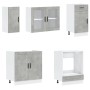 Mueble cocina Kalmar gris hormigón 8 pzas madera contrachapada de , Armarios de cocina - Ref: Foro24-3314815, Precio: 601,06 ...