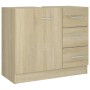 Waschbeckenschrank aus eichenfarbenem Sperrholz, 63 x 30 x 54 cm von vidaXL, Badezimmermöbel - Ref: Foro24-804187, Preis: 91,...