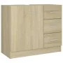Waschbeckenschrank aus eichenfarbenem Sperrholz, 63 x 30 x 54 cm von vidaXL, Badezimmermöbel - Ref: Foro24-804187, Preis: 85,...