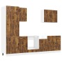 Mueble cocina Kalmar roble ahumado 7 pzas madera contrachapada von , Küchenschränke - Ref: Foro24-3314766, Preis: 572,50 €, R...