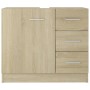 Waschbeckenschrank aus eichenfarbenem Sperrholz, 63 x 30 x 54 cm von vidaXL, Badezimmermöbel - Ref: Foro24-804187, Preis: 91,...