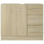 Waschbeckenschrank aus eichenfarbenem Sperrholz, 63 x 30 x 54 cm von vidaXL, Badezimmermöbel - Ref: Foro24-804187, Preis: 85,...