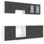 Mueble de cocina Kalmar negra 8 piezas madera contrachapada von , Küchenschränke - Ref: Foro24-3314822, Preis: 583,11 €, Raba...