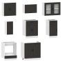 Mueble de cocina Kalmar negra 8 piezas madera contrachapada von , Küchenschränke - Ref: Foro24-3314822, Preis: 583,11 €, Raba...