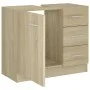 Waschbeckenschrank aus eichenfarbenem Sperrholz, 63 x 30 x 54 cm von vidaXL, Badezimmermöbel - Ref: Foro24-804187, Preis: 85,...