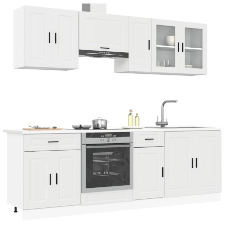Mueble de cocina Kalmar blanco 8 piezas madera contrachapada von , Küchenschränke - Ref: Foro24-3314841, Preis: 599,72 €, Rab...