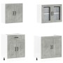 Mueble cocina Kalmar gris hormigón 4 pzas madera contrachapada von , Küchenschränke - Ref: Foro24-3314855, Preis: 290,42 €, R...