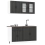 Mueble de cocina Kalmar negra 4 piezas madera contrachapada von , Küchenschränke - Ref: Foro24-3314862, Preis: 316,39 €, Raba...