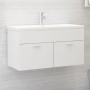 White plywood sink cabinet 90x38.5x46 cm by vidaXL, Bathroom furniture - Ref: Foro24-804665, Price: 34,21 €, Discount: %