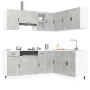 Mueble cocina Porto gris hormigón 11 pzas madera contrachapada von , Küchenschränke - Ref: Foro24-3314965, Preis: 668,62 €, R...